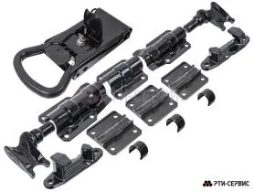 Запор штанговый Ø27 ручка Push NEW (чёрный) - фото 1