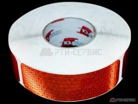 Лента светоотражающая ORALITE VC 104+ TankerStickers красная (12.5 м) для автоцистерн - фото 1