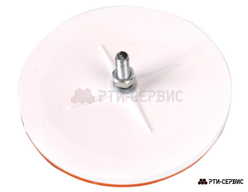 Отражатель ЖЁЛТЫЙ круглый Ø=80mm на подкладке с винтом - фото 2