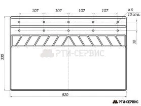 Брызговик 520х330 мм Volvo Trucks - фото 1