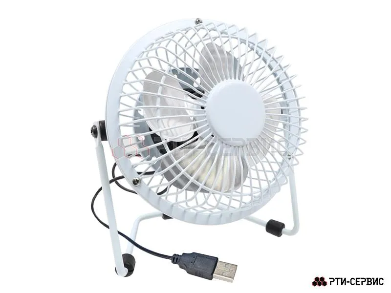 Вентилятор настольный белый, USB