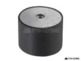 Резинометаллический буфер (аналог K0573.06005055 KIPP) D-60, H-50 с внутренней резьбой M10 - фото 2