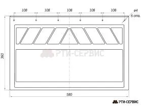 Брызговик 580х360 мм Iveco (свет.) - фото 1